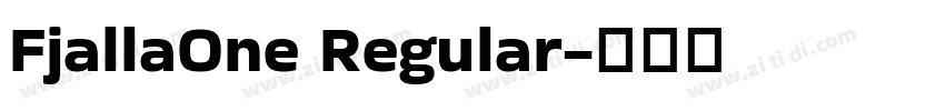 FjallaOne Regular字体转换